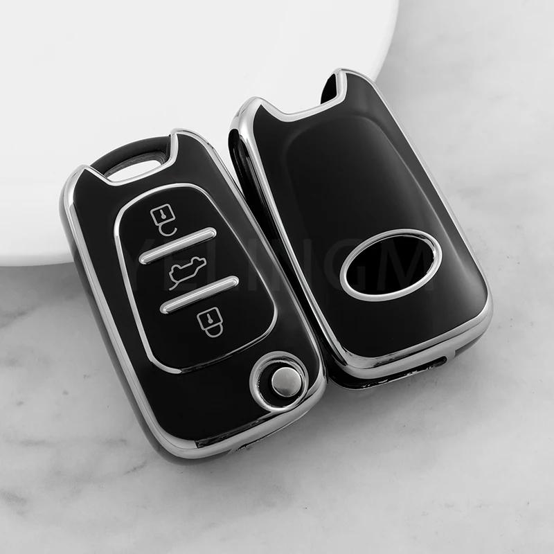 For Hyundai I20 I30 Ix20 Ix25 Ix35 Elantra Accent TPU Car Key Case Cover For KIA Sportage Rio 3 Soul Optima Ceed Pro K5 K2 Pride