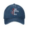 Make America Go Away Baseballkappen Vintage verwaschener Denim MAGA Grönland Snapback Kappe Ganzjahres-Reise verstellbare Hüte Kappe