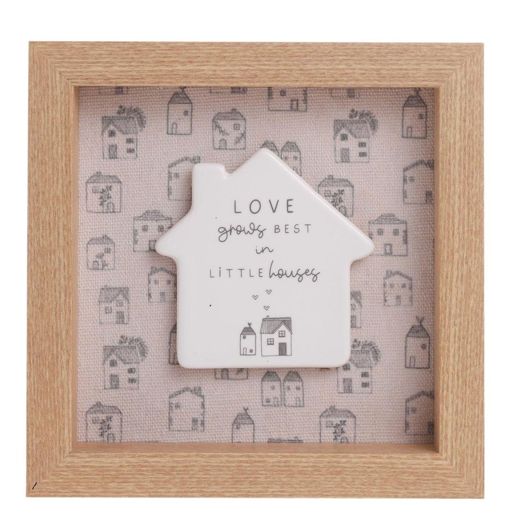 Celebrations Moments Little Houses Framed Plaque