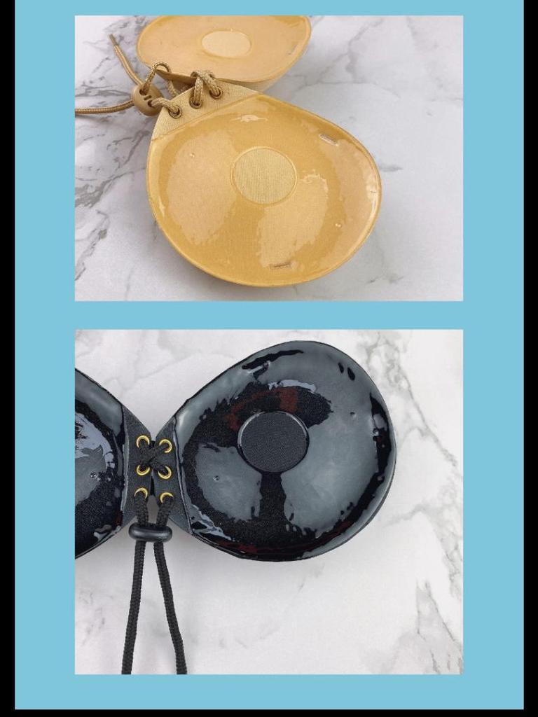 Nová silikonová neviditelná podprsenka pro svatební šaty – 5CM zesílená, 3D podpora, bez zad a bezešvý design.