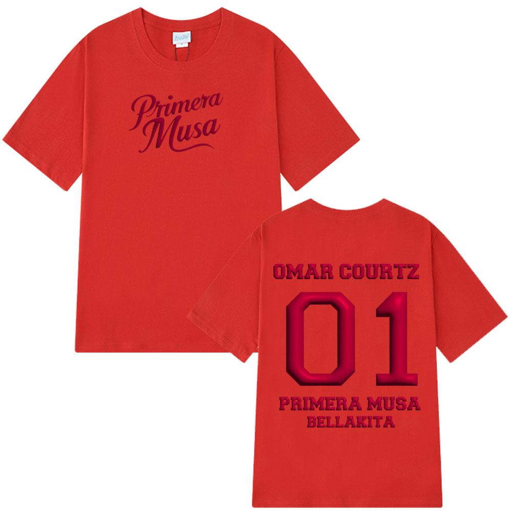 Rapper Omar Courtz Print Fashion Vintage Graphics Tshirt Men Women T-shirts Streetwear Loose Casual High Quality Cotton T-shirts