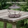 Hanging Bird Feeder Open with Tray Heavy-Duty for Garden