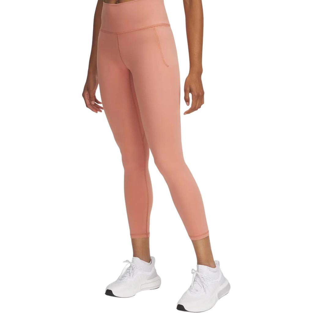 Under Armour Meridian Soft Series Slim Fit Versatile Training 3/4 Sports Pants Women bottoms Mocha-Rose 1382525-696