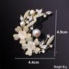 Laurel Goddess Cherry Blossom Pearl Brooch: Elegant Lapel Pin Accessory
