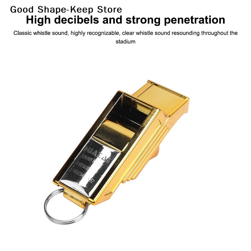Professional Soccer Referee Whistles Plastic Emergency Basketball Whistle Big Sound Gold Silver Football Whistles Seedless