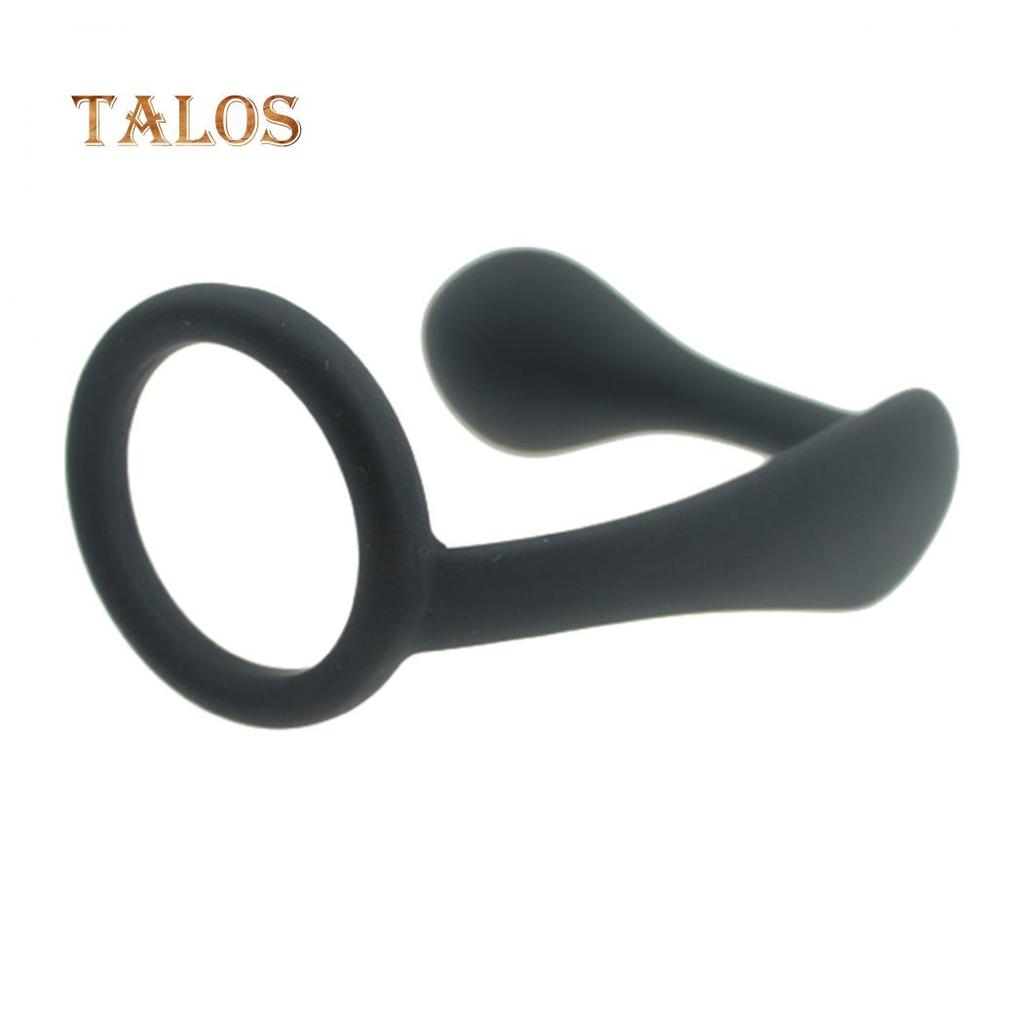Mens Prostate Pspot Silicone Massager Anal Butt Plug Cockring Masturbator Male Sex Toy