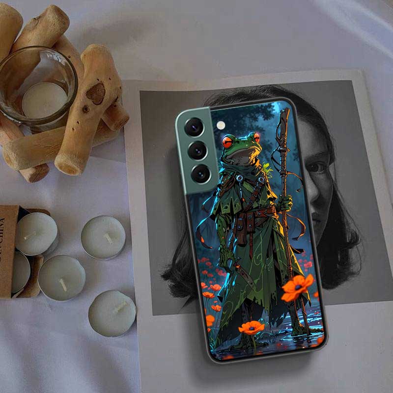 Cute Mouse Axolotl Frog Wizard Phone Case For Samsung Galaxy S22 S25 Ultra S21 S10 Plus S26 Edge S20 S23 S24 FE Cover Silico