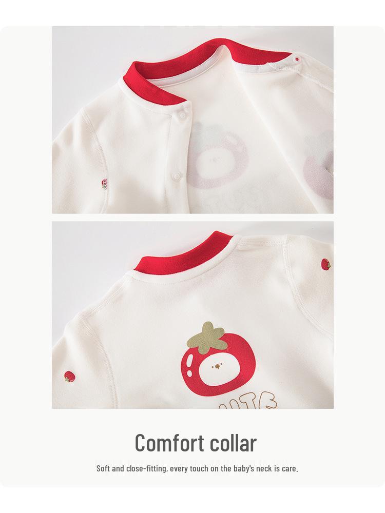 Pure Cotton Newborn Jumpsuit: Spring/Autumn Baby Romper, Full Moon Clothes, Hundred Days, Winter Wear & New Year's Outfit