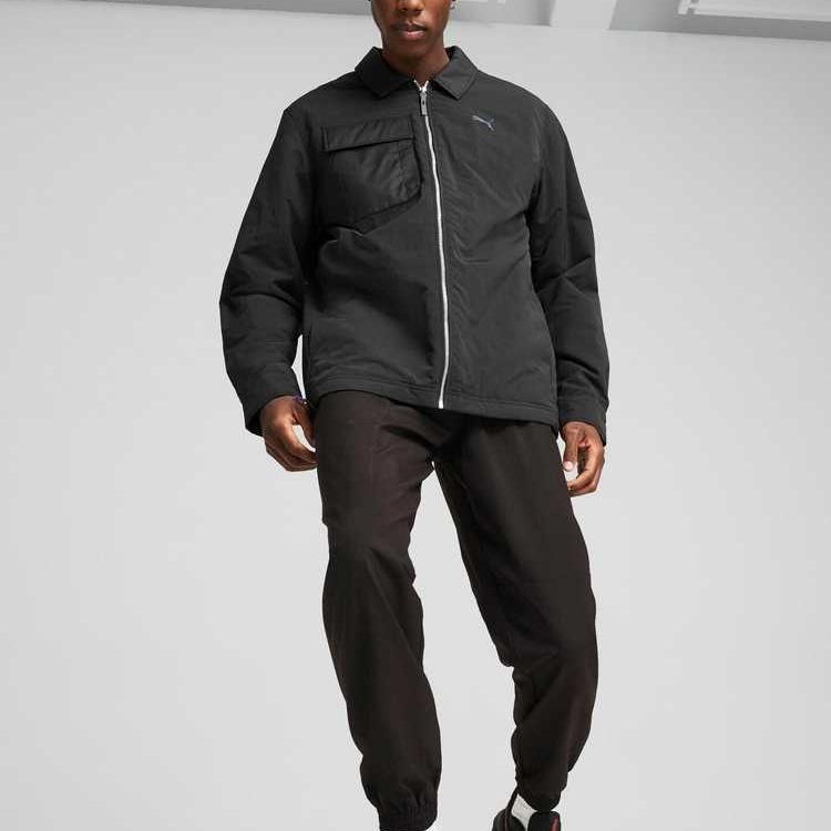 Puma Sportstyle Collection Comfortable Long Sleeve Jacket Men Jackets Black 684105-01