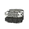 Zhenrong Rotating Skull Two-Tone Punk Ring