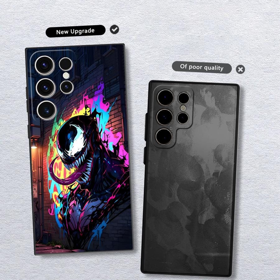 Marvel Cool Venom Case for Samsung Galaxy S26 S10 S9 S24 Plus Note 20 Ultra 8 9 10 S25 Ultra S23 S21 FE S20 Funda Phone Cover
