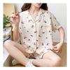 Navava Lovely Pattern Collar Short Sleeve Pajama Set Nt1562