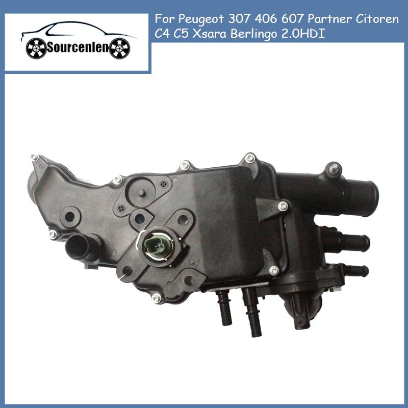 

Абсолютно новый корпус термостата 1336S4 1336W7 1336R8 для Peugeot 307 406 607 Partner Citoren C4 C5 Xsara Berlingo 2.0HDI