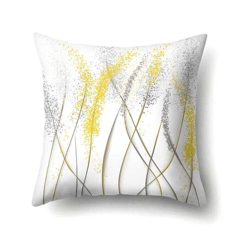Polyester Kissenbezug Bedruckte Dekoration Sonnenblume Frühling und Herbst Heim Kissenbezug Auto Kissenbezug Nachttisch Kissenbezug