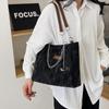 Fashionable Black Pink Beige Tote Bag With Unique Design Ideal For Students And Commuting
