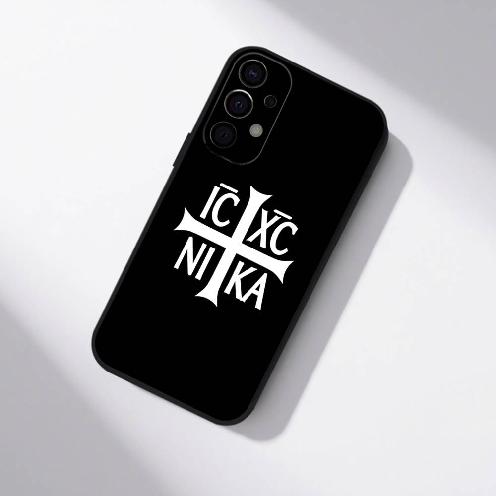 

Іконка Православного Хреста Чохол для Телефону Для Samsung S25,S24,S21,S22,S23,S30,Ultra,S20,Plus,Fe,Lite,5G Чорна Кришка Samsung S20lite5G