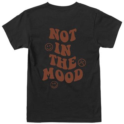 T-shirty damskie NIE W NAstroju Koszule Urocza koszulka z buźką Be Happy Tee Modny pozytywny top artystyczny