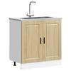Vidaxl Sink Cabinet, Porto, Sonoma Oak, 80X46X81.5 Cm