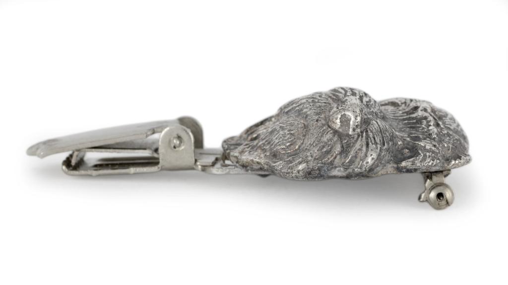 Norfolk Terrier – Brooch with a clip, holder for a start number – Design 02 | Art-Dog