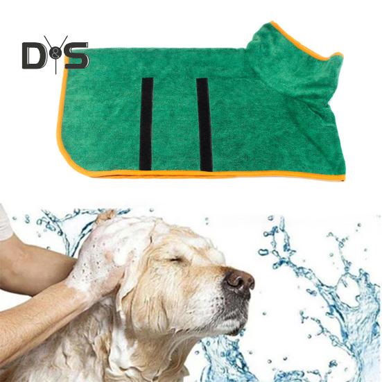 Πετσέτα μπουρνούζι σκύλου Microfiber Σούπερ απορροφητική πετσέτα στεγνώματος ρυθμιζόμενη στερέωση μέσης Πετσέτα μπάνιου σκύλου στο πλυντήριο για μικρά μεσαία μεγάλα κατοικίδια