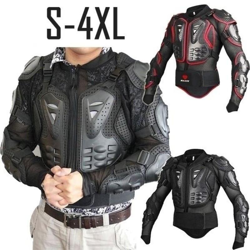 Motorcycle Chest Back Protector Breathable Mesh Armor Motocross Body Guard Riding Safety Jacket Men