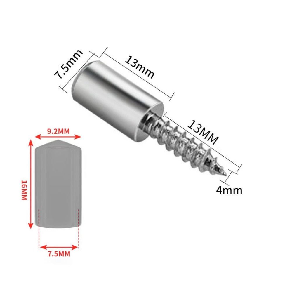 

50 шт. Саморезы для крепления противопыльного чехла, износостойкие, устойчивые к ржавчине, крепежные винты для кронштейнов перегородок из никелированного железа