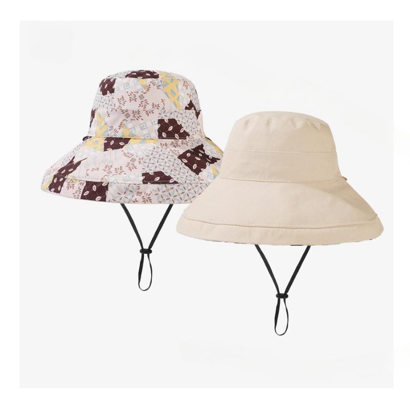 

Летняя шляпа рыбака из цельного хлопка, универсальная, повседневная, двухсторонняя шляпа от солнца one size бежевый
