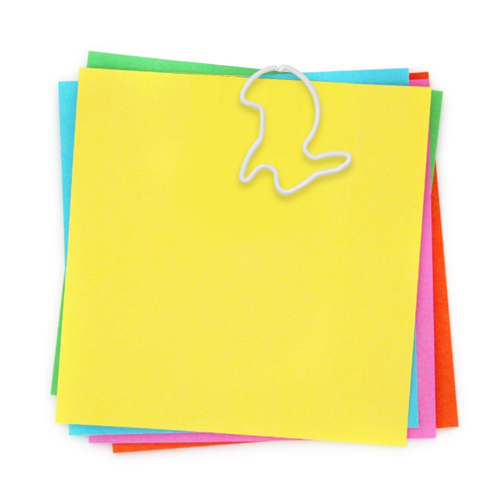 60pcs Plastic-coated Metal Paper Clip 12 Kinds Memo Clips Bookmarks Office Supplies  Office