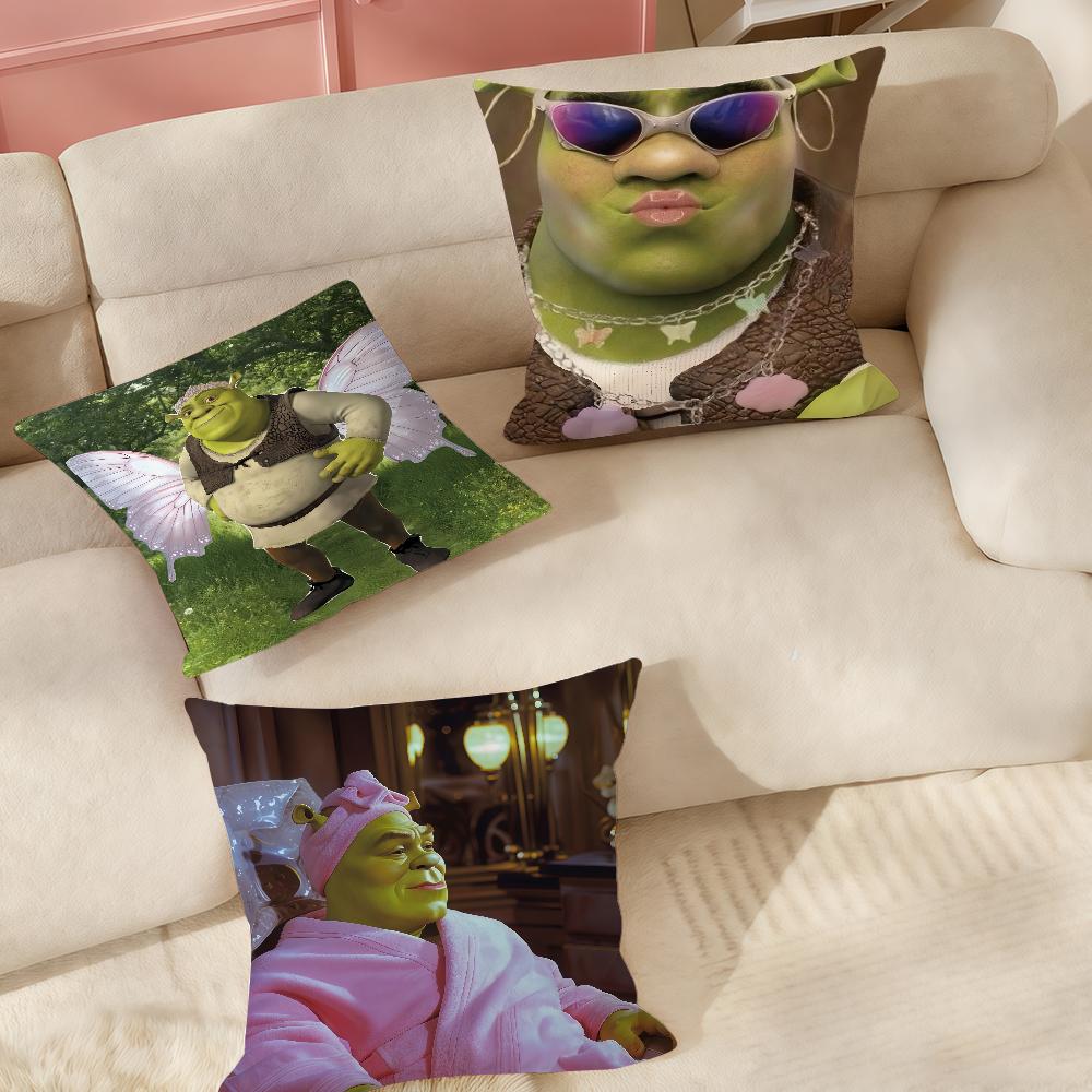 Anime Film Sshrek Pillow Case Suitable For Bedrooms Living Rooms Cars Home Decoration