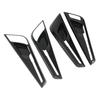 4Pcs Car Interior Door Handle Bowl Cover Trim Carbon Fiber Style Replacement for Kia EV6 2022 Up