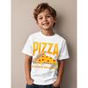 European sizes Funny Pizza Lover Saying T-Shirt for - "PIZZA IS THE ANSWER" Graphic Tee with Pizza Slice Design, Short Sleeve Round Neck Casual Top