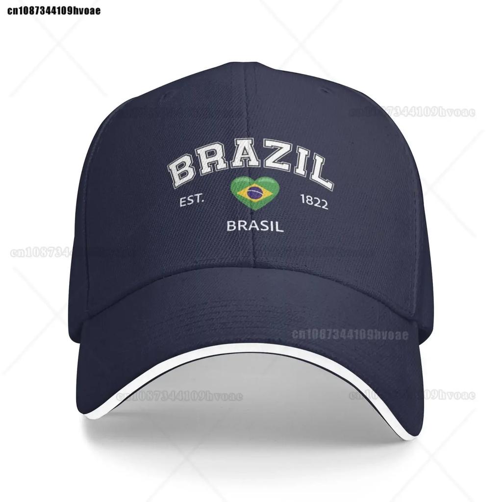 Fashion Flag Hats Brazil EST Baseball Cap Unisex Adjustable Summer Sport Caps Brasil Sandwich Caps Snapback Golf Hat