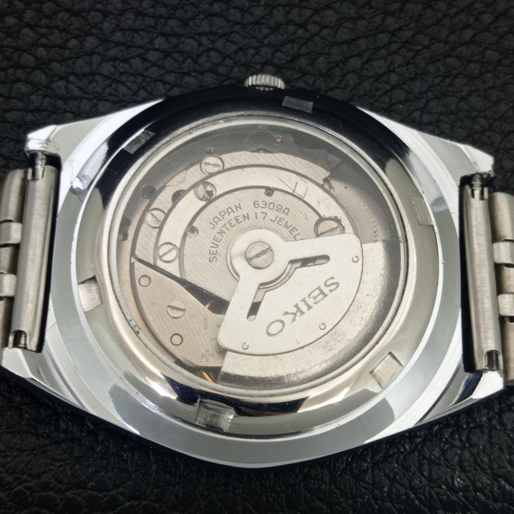 JAPAN VINTAGE REFURBISHED SEIKO 5 AUTOMATIC 6309A MENS WHITE WATCH a442569-1