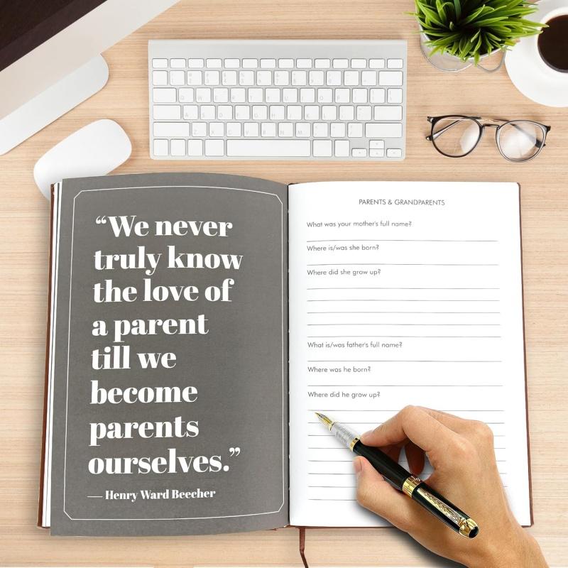 Dad I Want to Hear Your Story: A Father's Guided Journal To Share His Life Brown