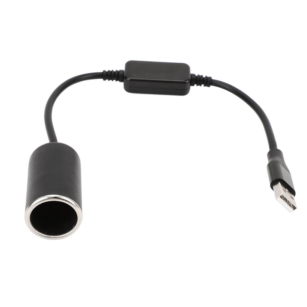 USB Male To 12V 8W Cigarette Lighter Socket Adapter Female Converter Power Cable for Driving Recorder Dash Cam GPS Car