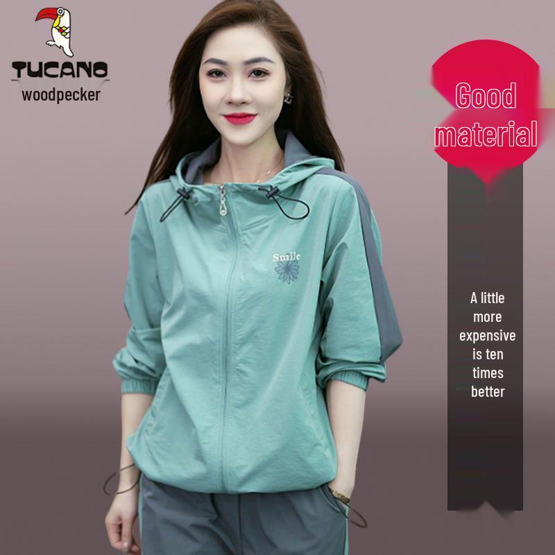 Woodpecker Women's Fleece-Lined Cotton Hoodie - Slimming & Loose Winter Style