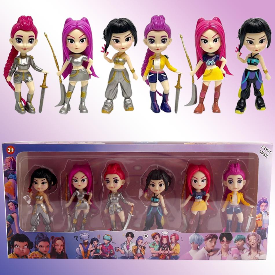 2027 NEW Anime KPop Devil Hunter Doll Vinyl Toy Rumi Mira Zoi Character Vinyl Mask Box Ornament Toy Christmas Gift