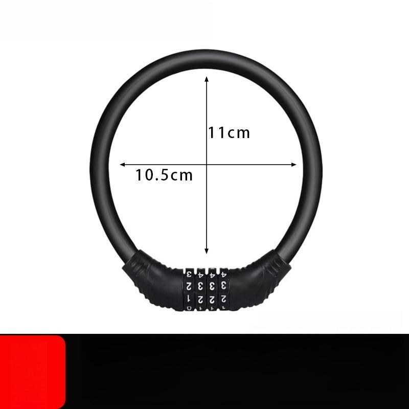 Bicycle Lock Mountain Bike Anti Theft Lock Motorcycle Electric Bike Lock Battery Car Ring Lock Password Leather Lock
