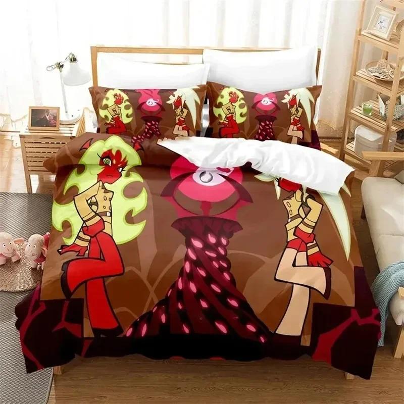 3D Printed Anime Panty Stocking Garterbelt Bedding Set Anime Double Twin Full Queen King Adult Kids Bedclothes Quilt Cover