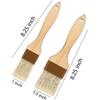 Pastry Brush,Basting Brush for Cooking,Bristle BBQ Brush for Oil & Sauce,Wooden Handle Food Brush for Baking