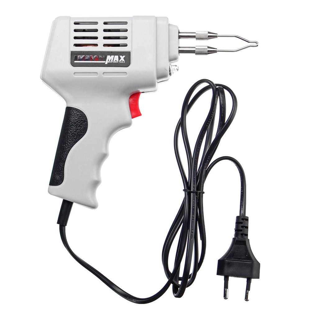 220V-240V EU 100W Electrical Soldering Iron Gun Hot Air Heat Gun Hand Welding Tool With Solder Wire Welding Repair Tools Kit