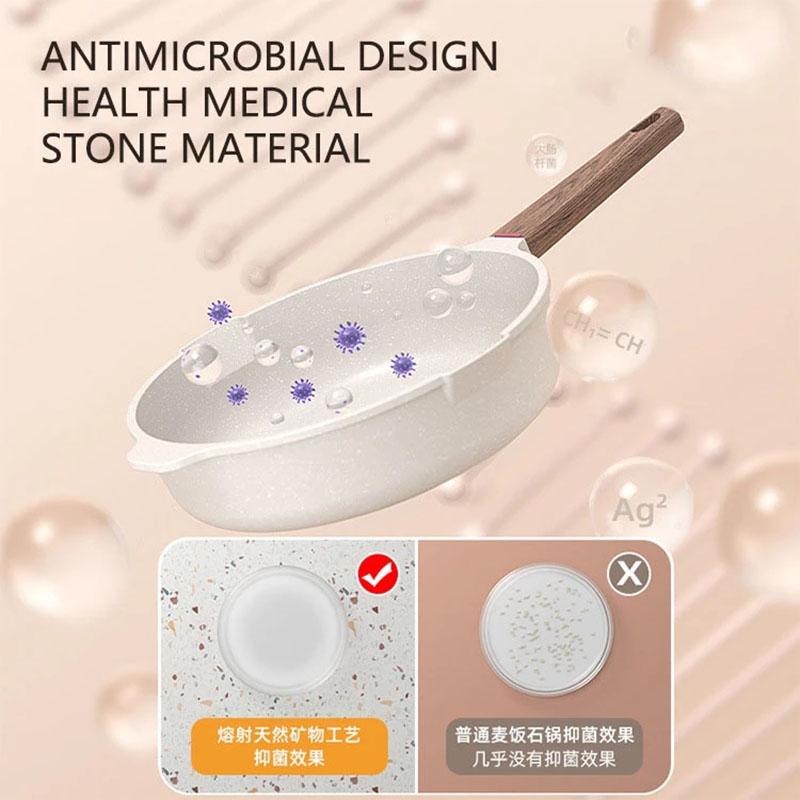 Patelnia z powłoką zapobiegającą przywieraniu Patelnia Wok Patelnia do steków Patelnia do smażenia naleśników kuchenka indukcyjna kuchenka gazowa specjalna Rondel Patelnia z powłoką zapobiegającą przywieraniu