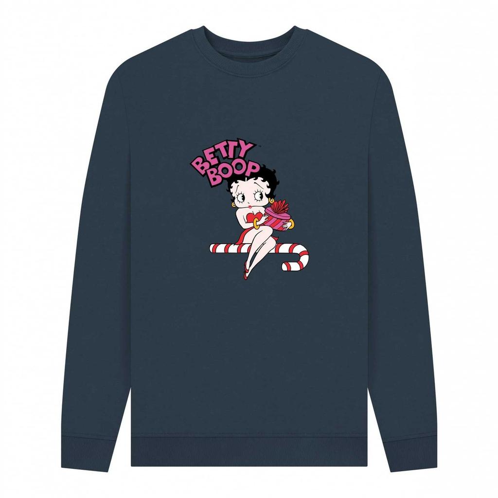 Betty Boop Unisex Adult Candy Cane Sweatshirt