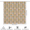 Floral Shower Curtain Botanical Flower Pattern Bathroom Decor Vintage Nature Spring Blossom Home Textile Farmhouse Style