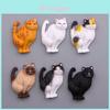 Fun Toilet Posture Cat Mini Resin Accessories Magnetic Refrigerator Decoration For Party And Holiday Use