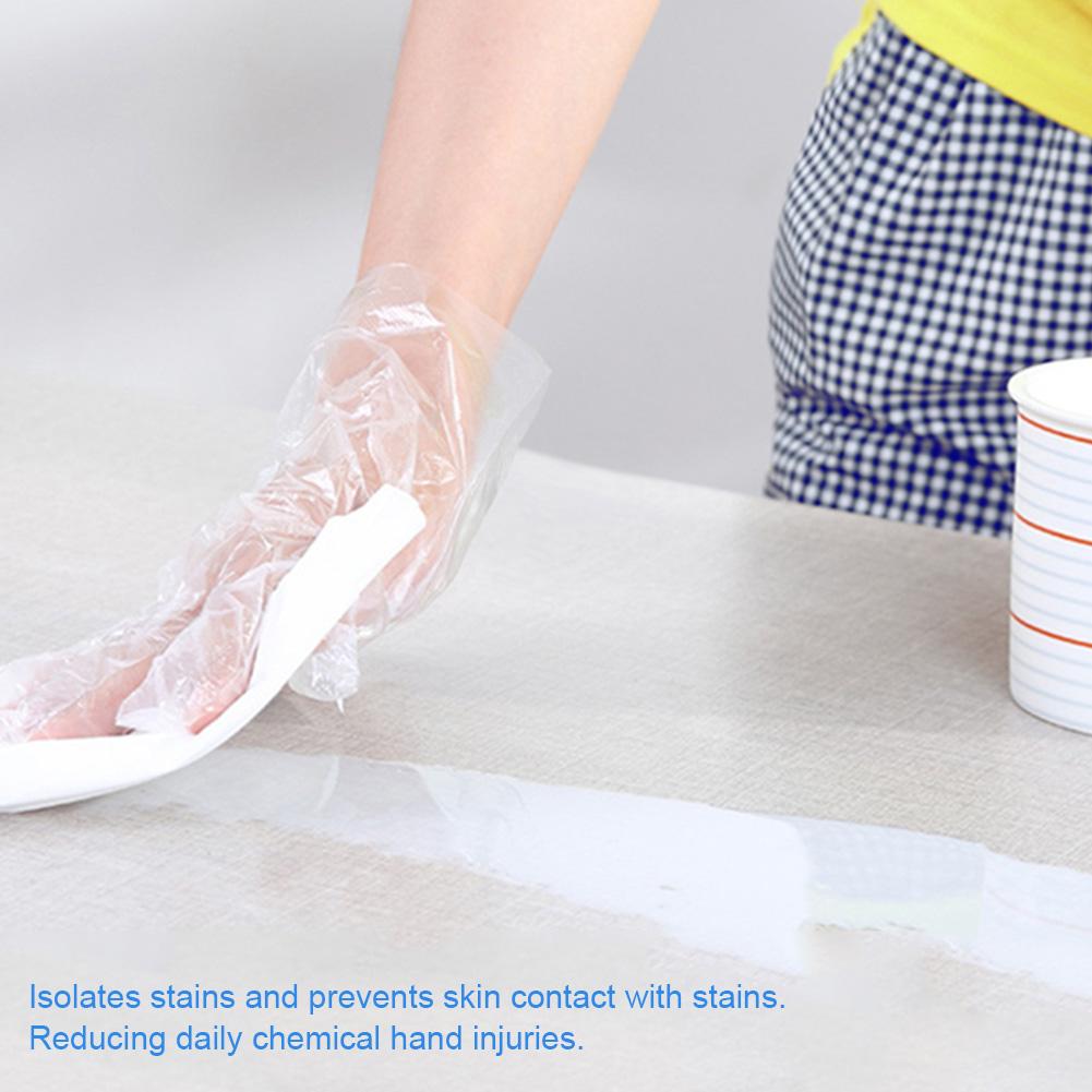 300pcs Disposable Glove Plastic Clear Glove Food Preparation Safety for Restaurant Kitchen Cooking BBQ