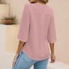 3/4 Sleeve Shirts For Women Cute Tops Graphic Tees  Blouses Casual Plus Size Basic Tops Pullover