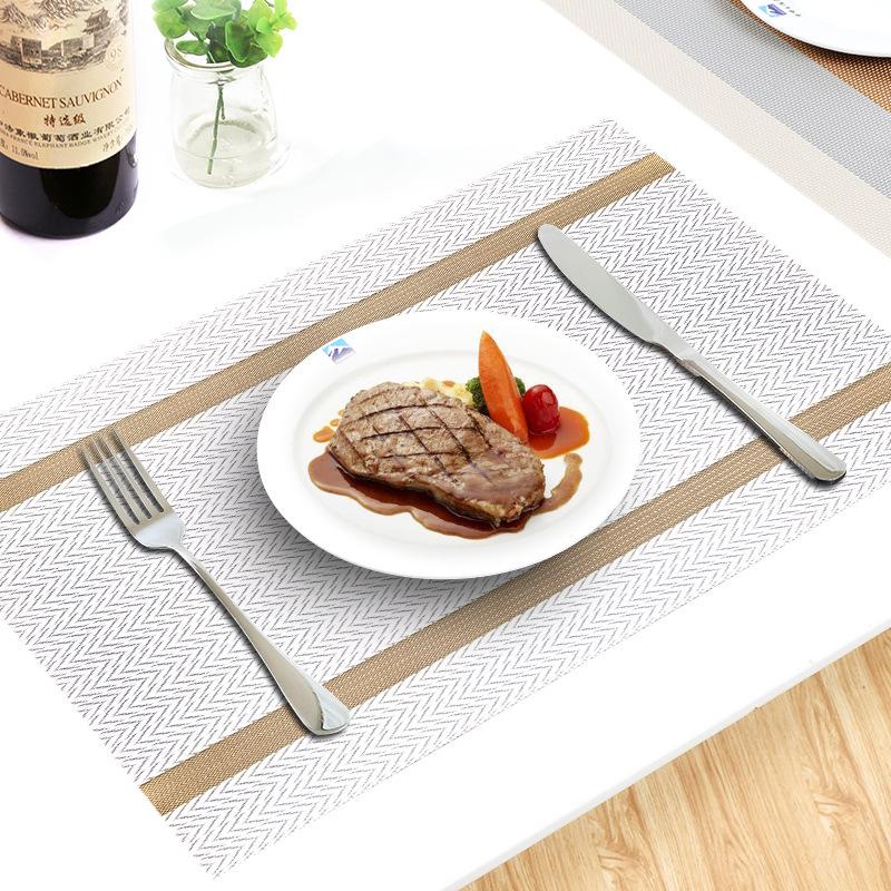 Tablecloth: Waterproof, Oil-proof, Heat-resistant. Dining Table Cloth, Gold Wire Pattern, Western-style Tablecloth, Dish and Plate Pad.