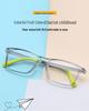 Children's Anti-Blue Light Square Glasses for Myopia, Ages 8-12, Trendy Korean Design for Boys and Girls