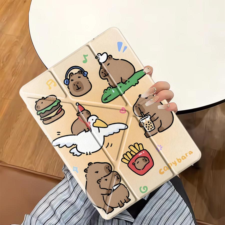 Cute Guinea Pig Tablet Case For iPad Mini 6 7 Air 4 5 M3 M2 1 2 M4 11inch Pro 2025 Pro 11th 10th 9th 8th 7th 12.9inch Holder